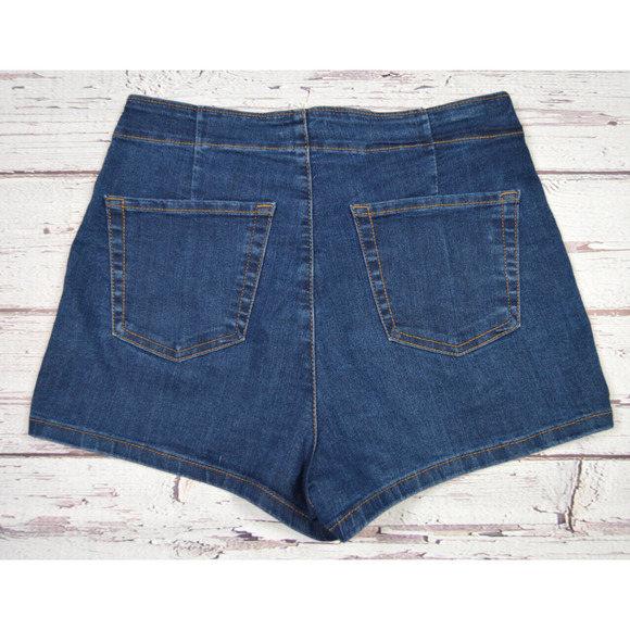 Wild Fable Highest Rise Denim Shorts Women's Juniors Size 10/30R Pre-Owned - Picture 10 of 11